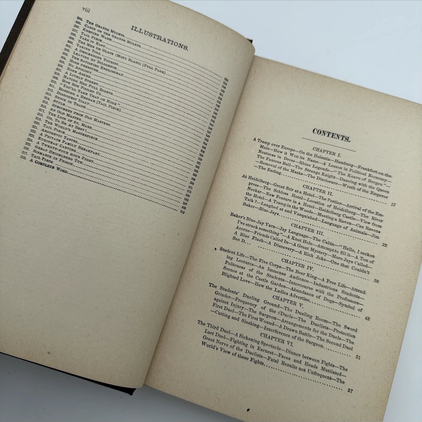 "A Tramp Abroad" by Mark Twain / Samuel Clemens — First edition, second state — 1860