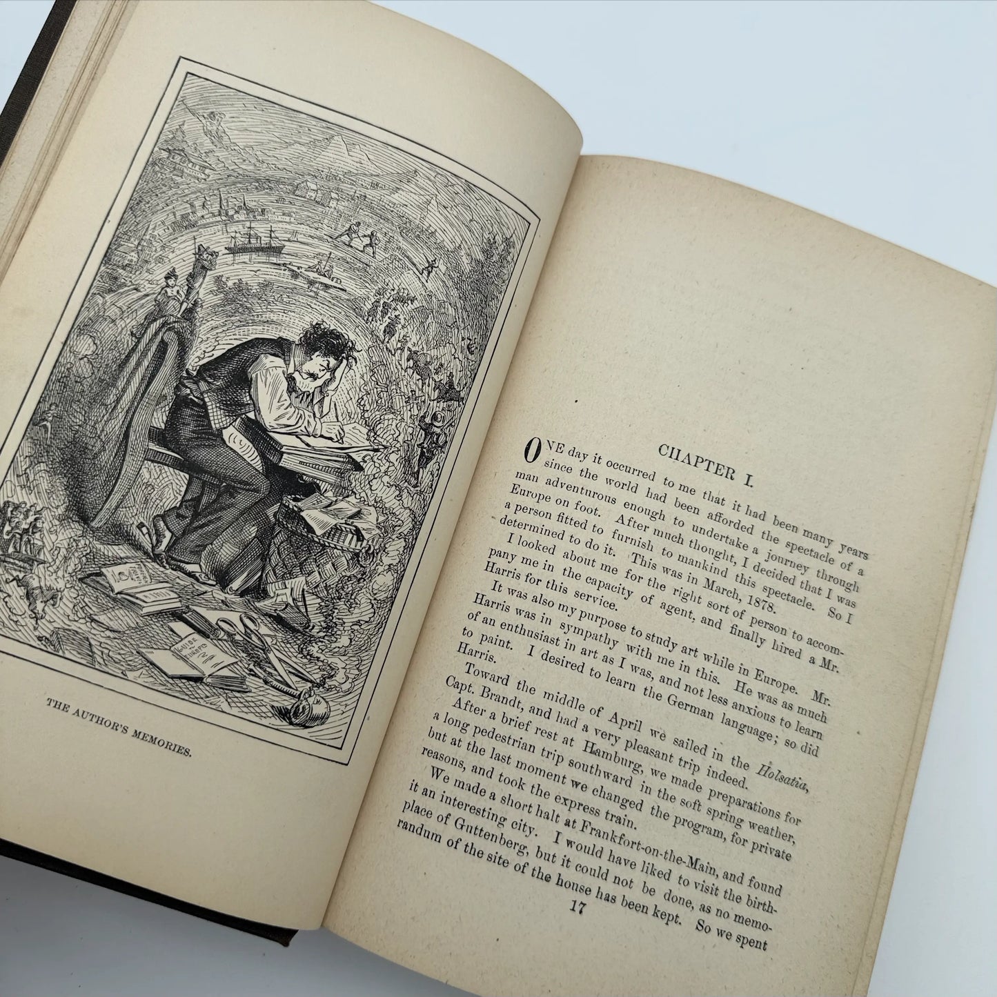 "A Tramp Abroad" by Mark Twain / Samuel Clemens — First edition, second state — 1860
