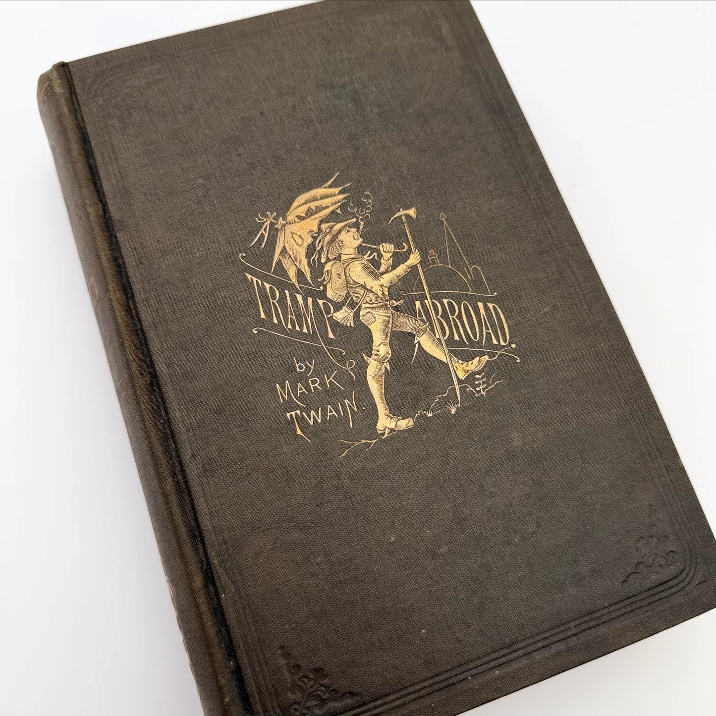 "A Tramp Abroad" by Mark Twain / Samuel Clemens — First edition, second state — 1860