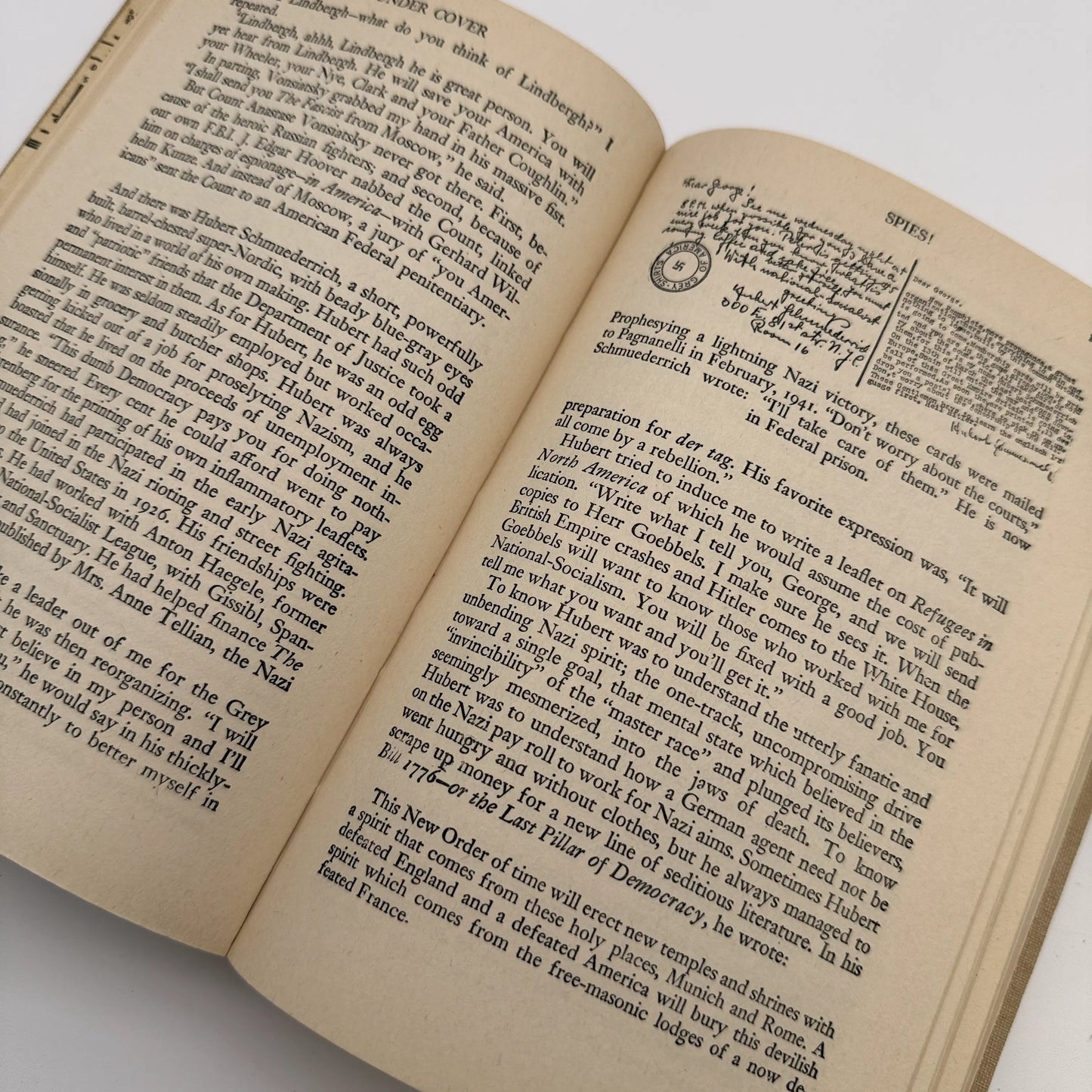 "Under Cover: My Four Years in the Nazi Underworld of America" by John Roy Carlson — 1943