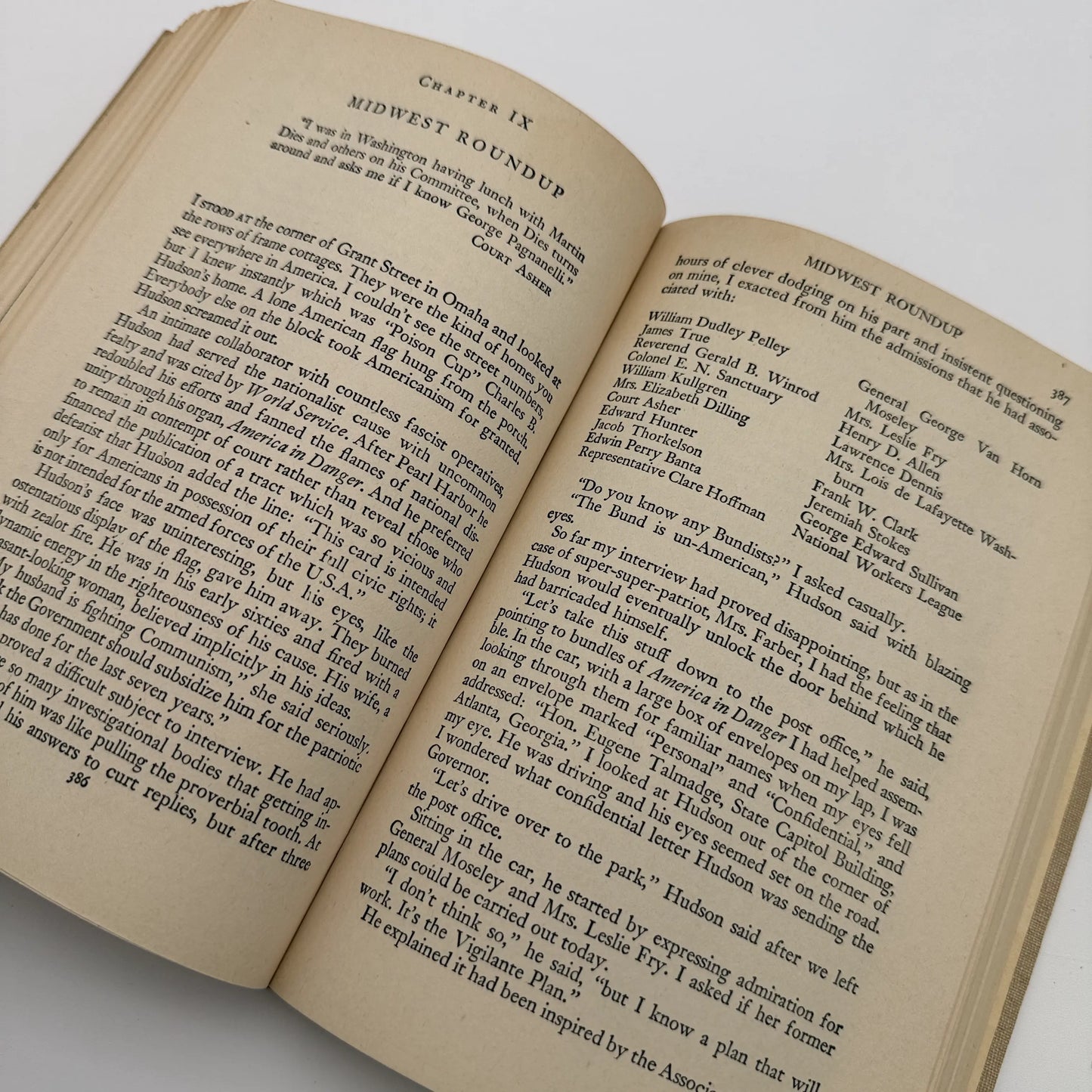 "Under Cover: My Four Years in the Nazi Underworld of America" by John Roy Carlson — 1943