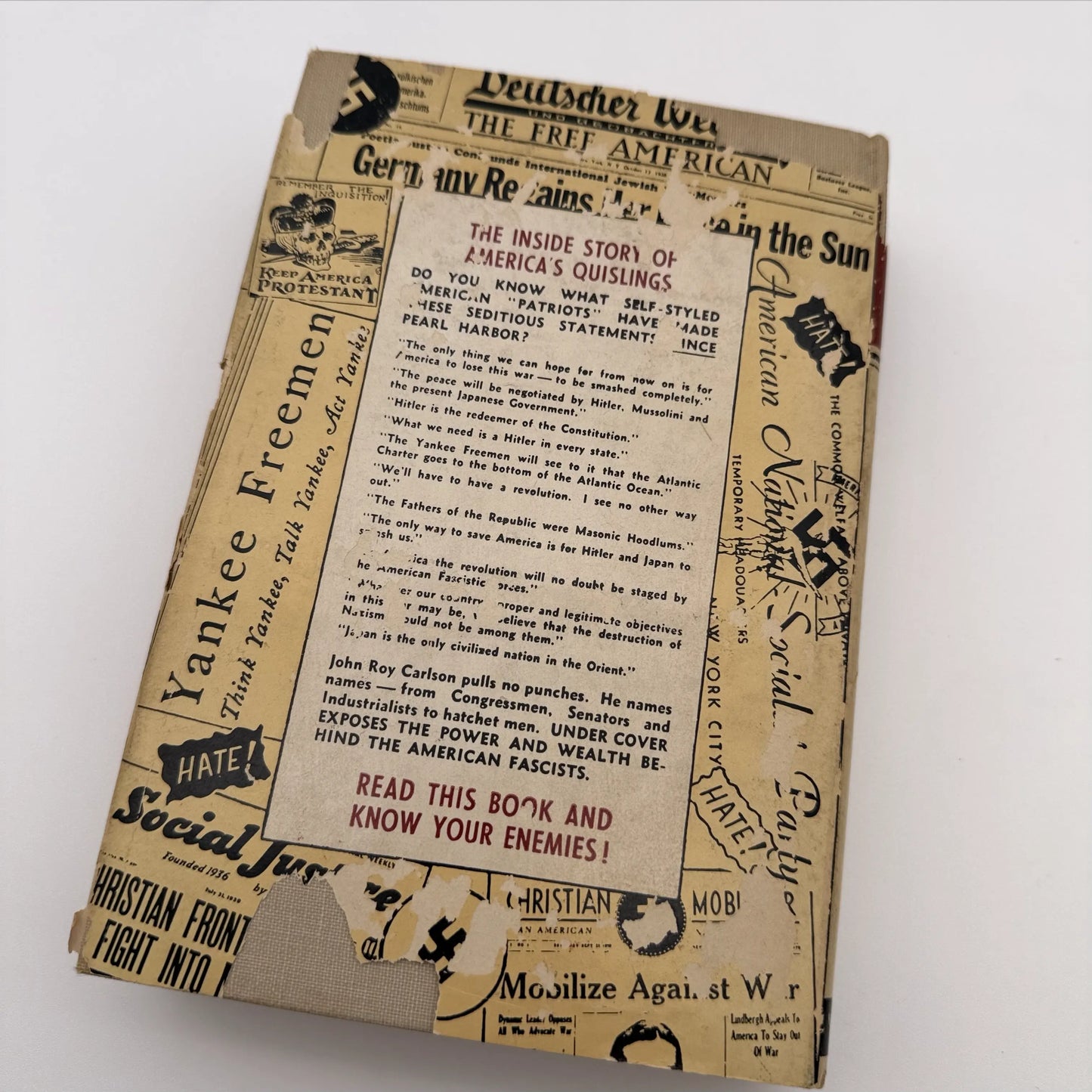 "Under Cover: My Four Years in the Nazi Underworld of America" by John Roy Carlson — 1943