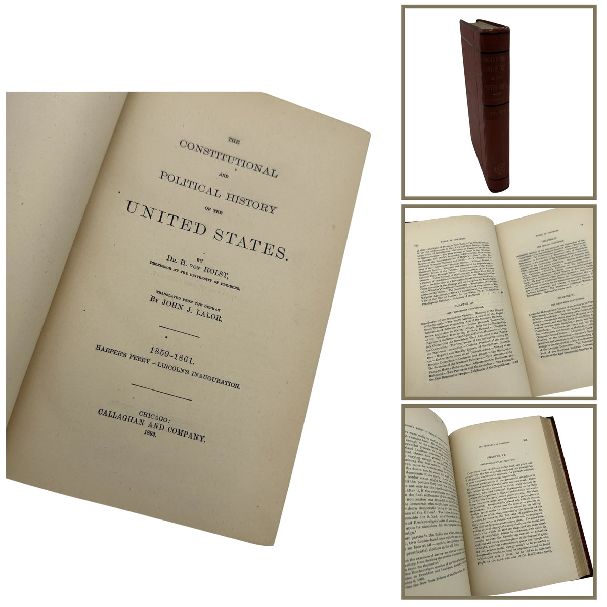 The Constitutional and Political History of the United States, 1859 - 1861 by Dr. H. von Holst — 1892