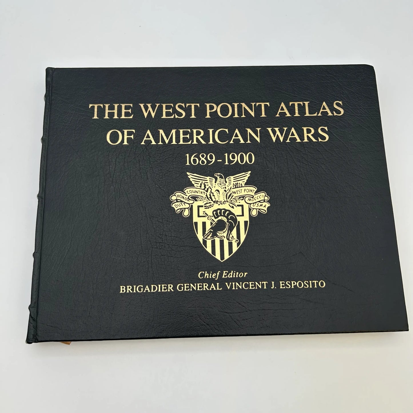 "The West Point Atlas of American Wars: Vol 1. 1689 - 1900" by Brig. Gen. Vincent J. Esposito — Leather-bound, gilt-edged Easton Press edition