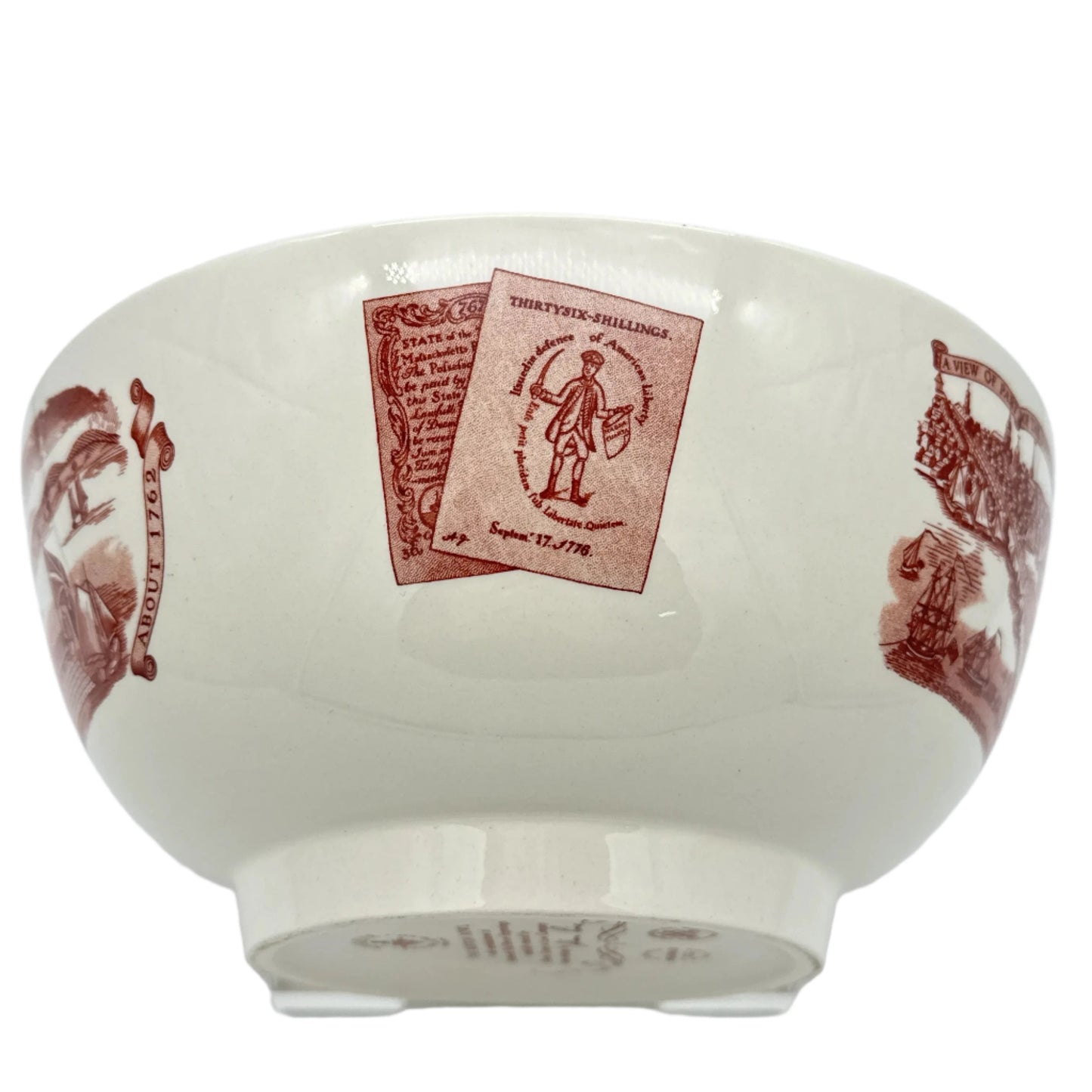 "The Boston Bowl" with images from Paul Revere engravings — From Wedgwood