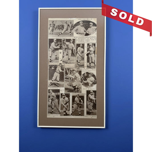 1924 Boston Braves Spring Training — April 6, 1924 newspaper account — Framed