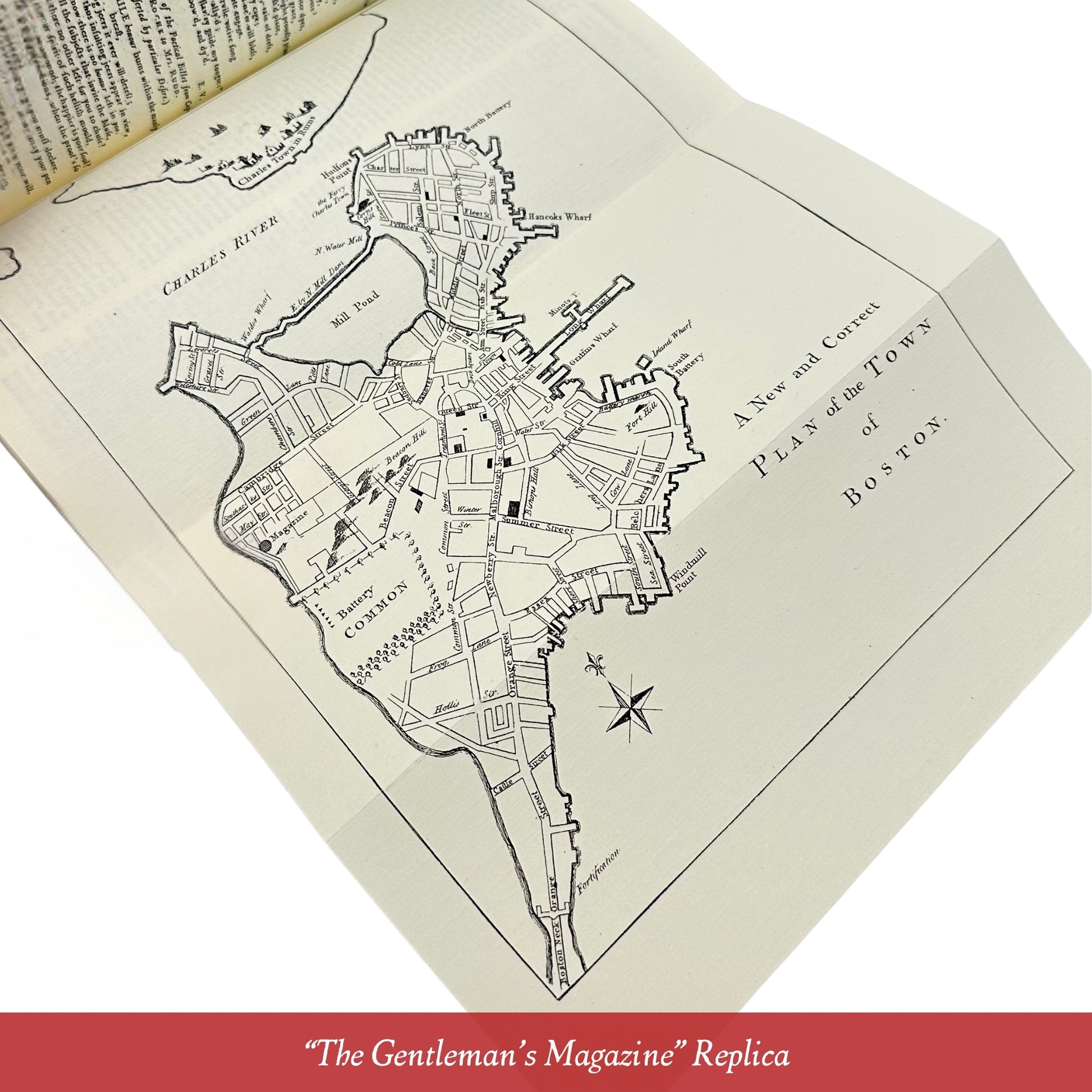 Map in the "The Gentleman's Magazine Replica" from The History List Store.