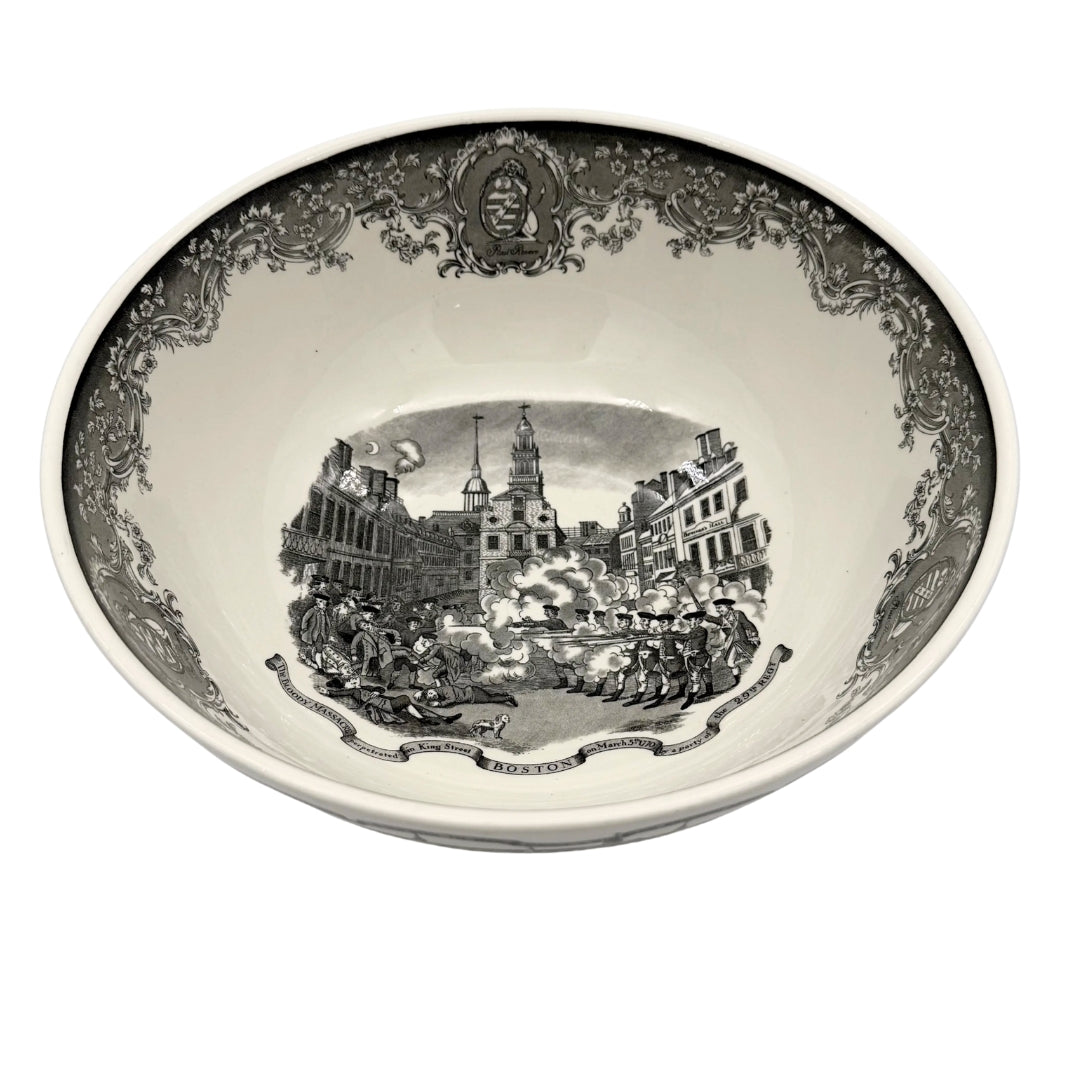 "The Boston Bowl" with images from Paul Revere engravings — From Wedgwood