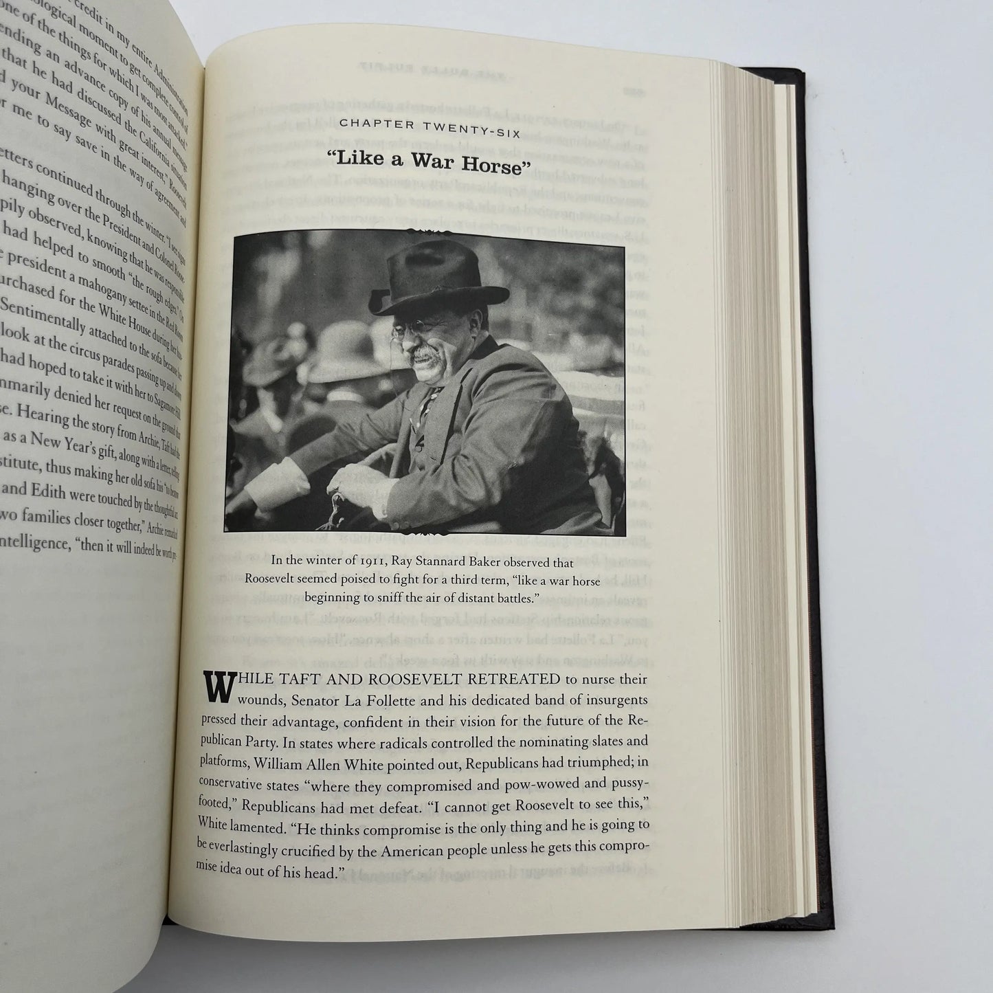 "The Bully Pulpit" Signed by Doris Kearns Goodwin — Leather-bound, gilt edged