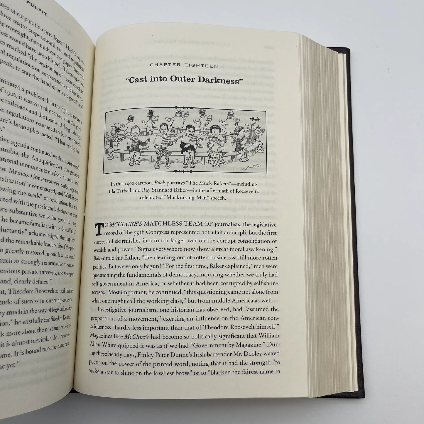 "The Bully Pulpit" Signed by Doris Kearns Goodwin — Leather-bound, gilt edged