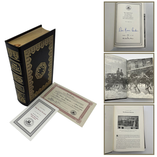 "The Bully Pulpit" Signed by Doris Kearns Goodwin — Leather-bound, gilt edged