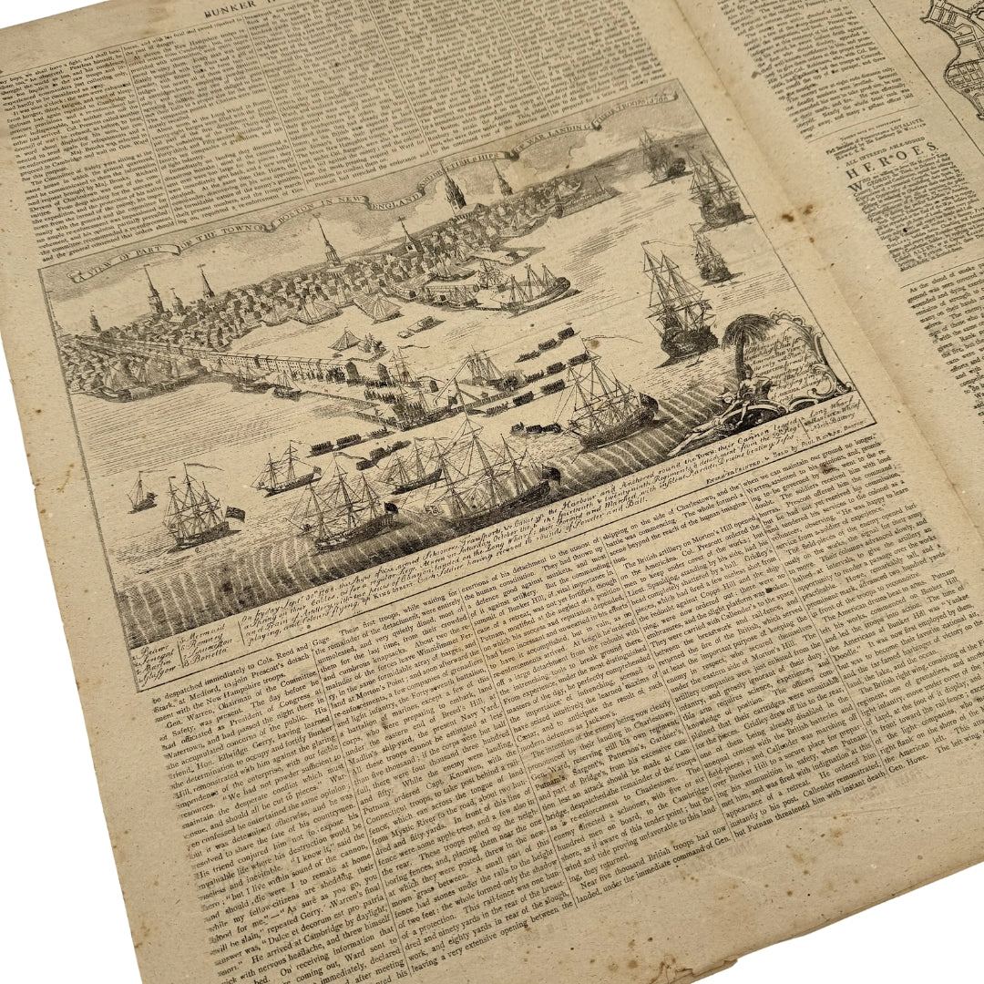 1875 "Bunker Hill Centennial" Commemorative Newspaper