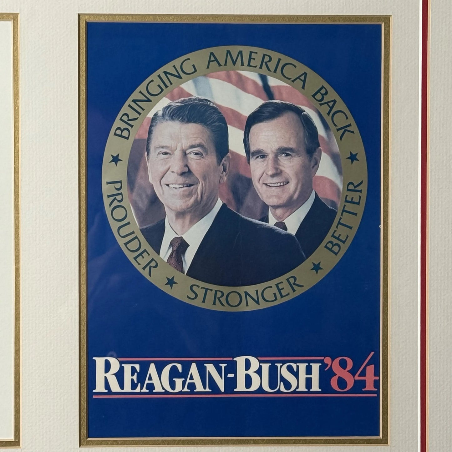Reagan and Bush Campaign and Inauguration Collection — Framed