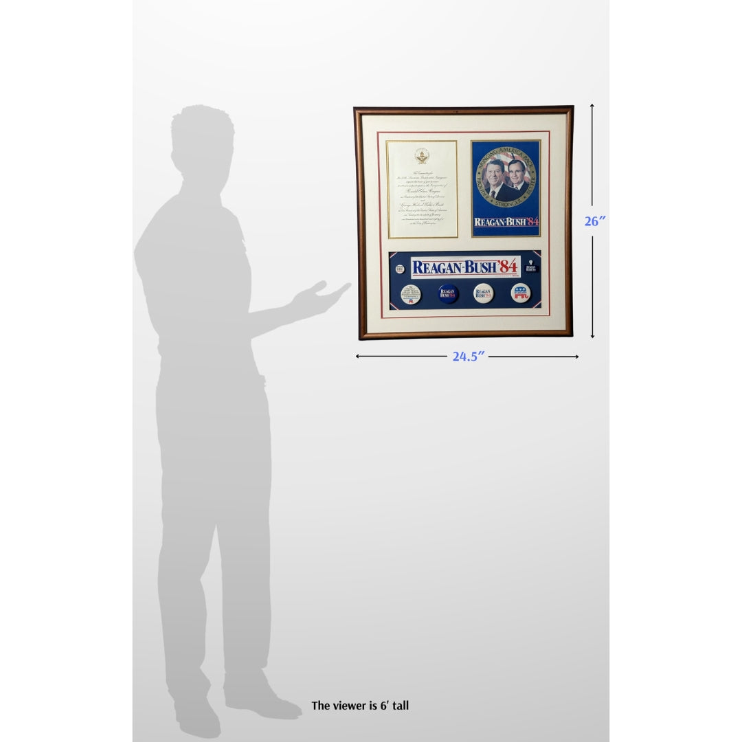 Reagan and Bush Campaign and Inauguration Collection — Framed