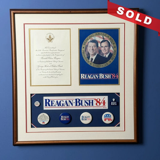 Reagan and Bush Campaign and Inauguration Collection — Framed