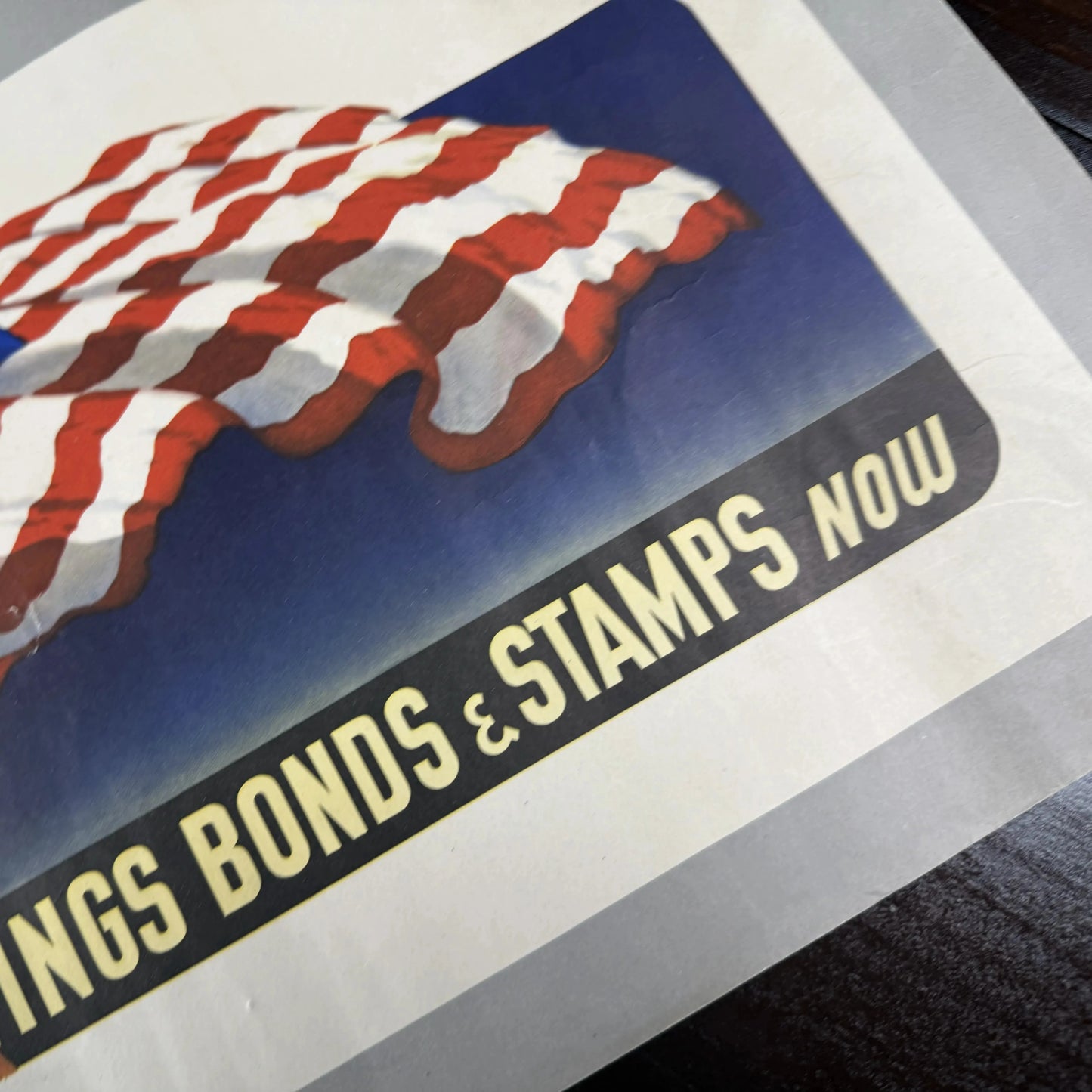 Original 1942 War Bond Poster — "We Can, We Will, We Must" —  Buy U.S. War Savings Bonds & Stamps Now