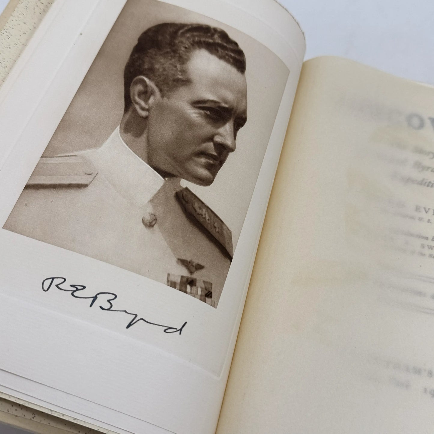 Limted edition signed by Admiral Byrd: "Discovery: The Story of the Second Byrd Antarctic Expedition" — 1935