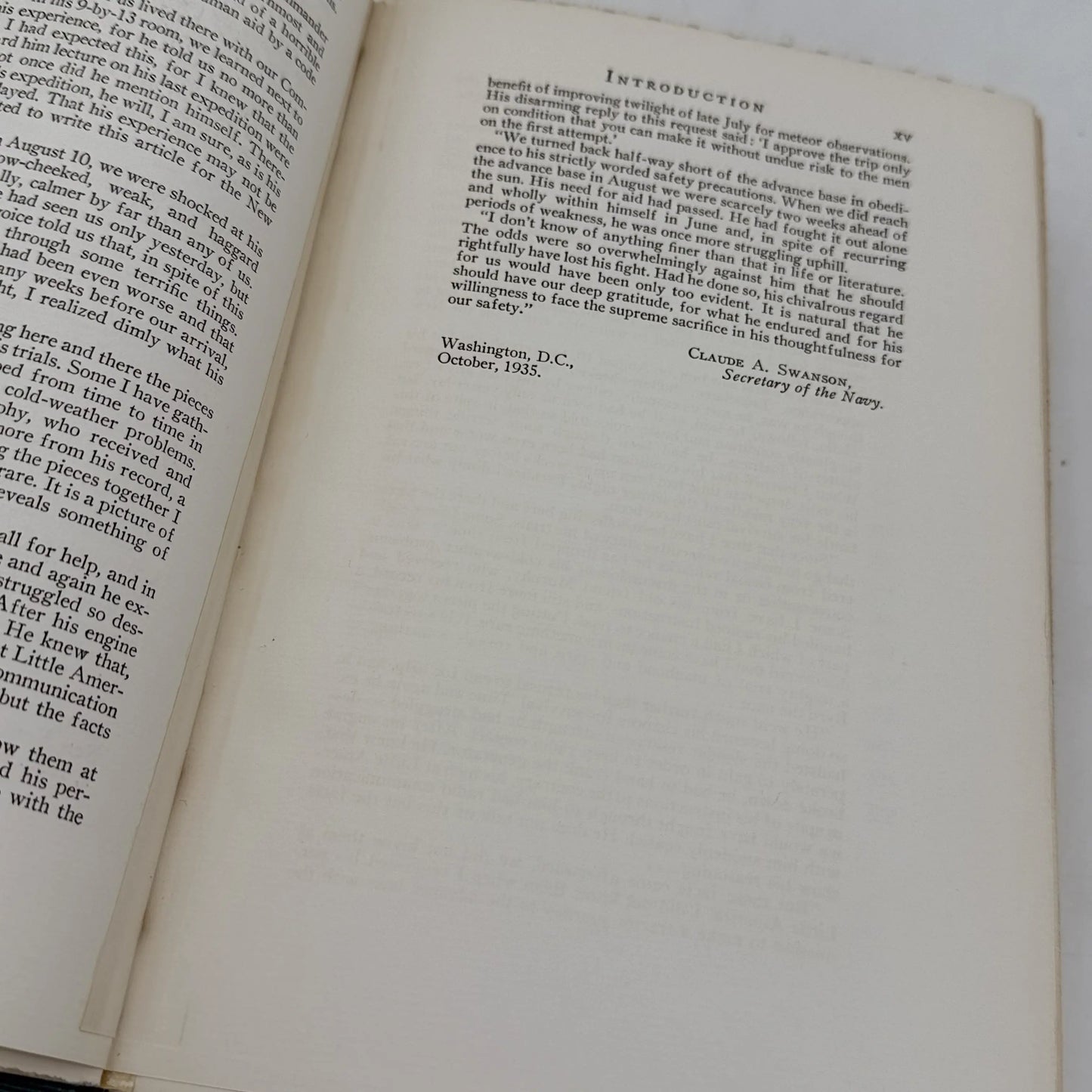 Limted edition signed by Admiral Byrd: "Discovery: The Story of the Second Byrd Antarctic Expedition" — 1935