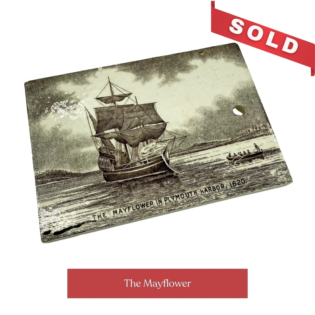 Calendar Tiles with Historic Scenes of the Mayflower, USS Constitution, and Historic Boston Landmarks — 1908 - 1920