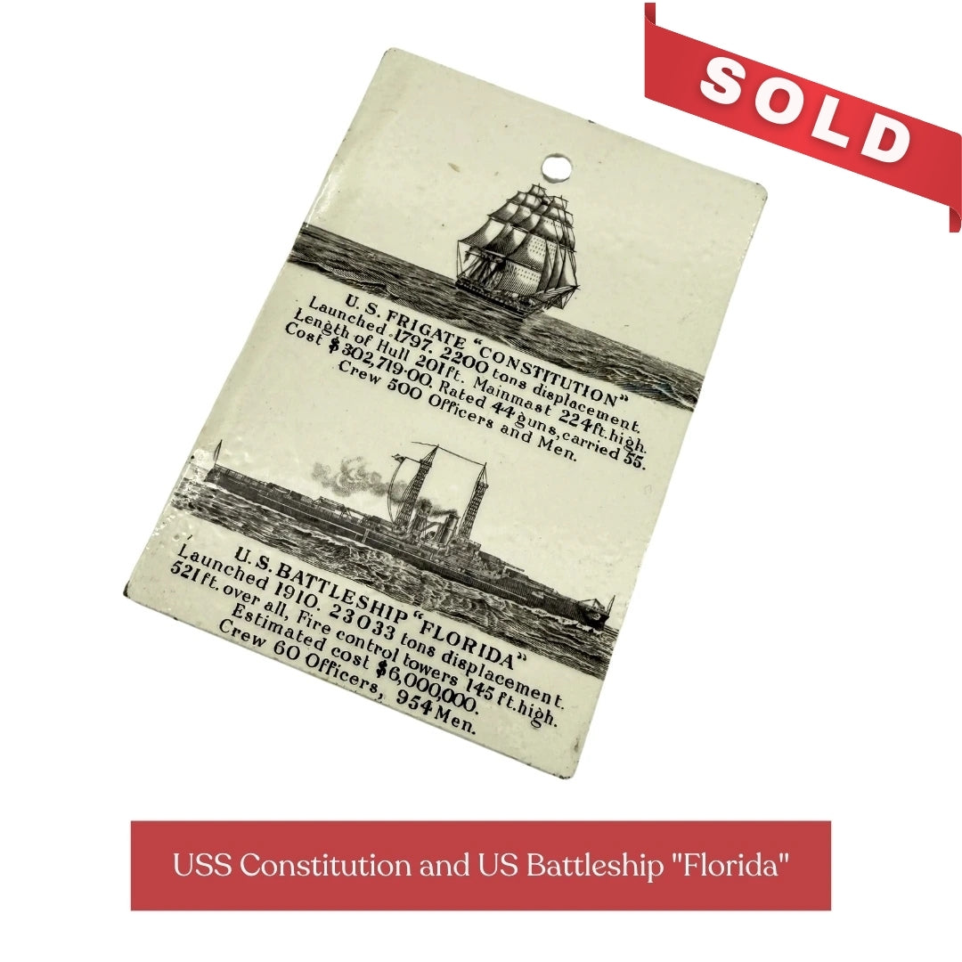 Calendar Tiles with Historic Scenes of the Mayflower, USS Constitution, and Historic Boston Landmarks — 1908 - 1920