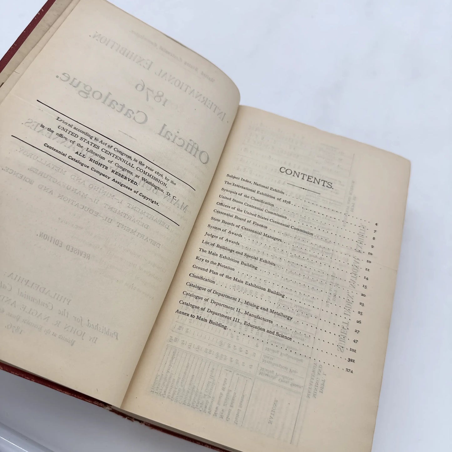 Centennial Catalogue of the International Exposition of 1876