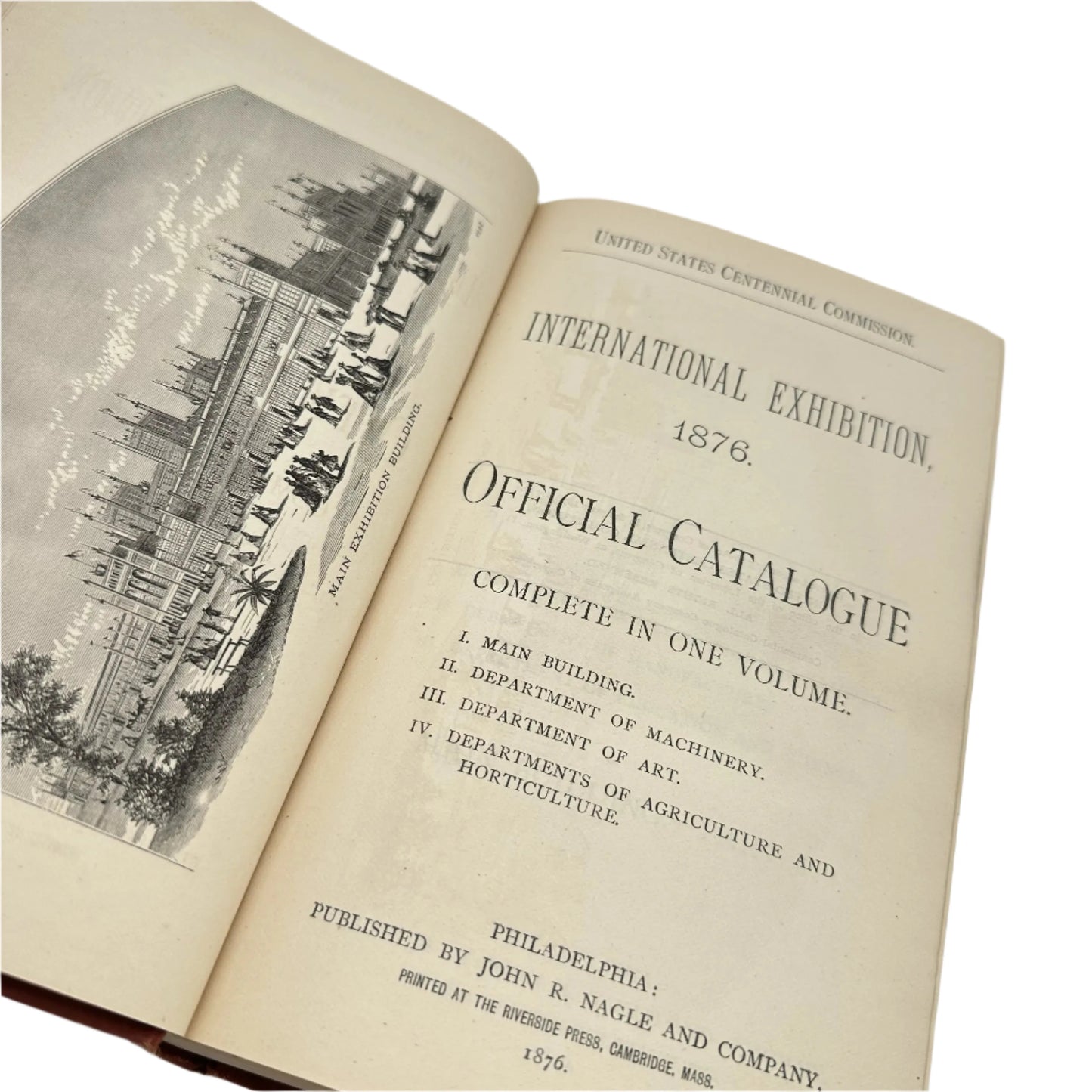 1876 "Official Catalogue of the US International Exhibition" — Centennial exhibition