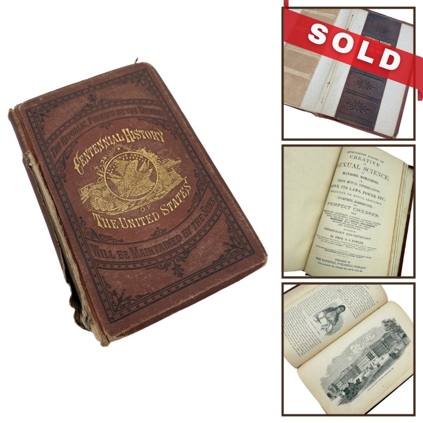 "Centennial History of the United States" by James Dabney McCabe — Salesman's copy