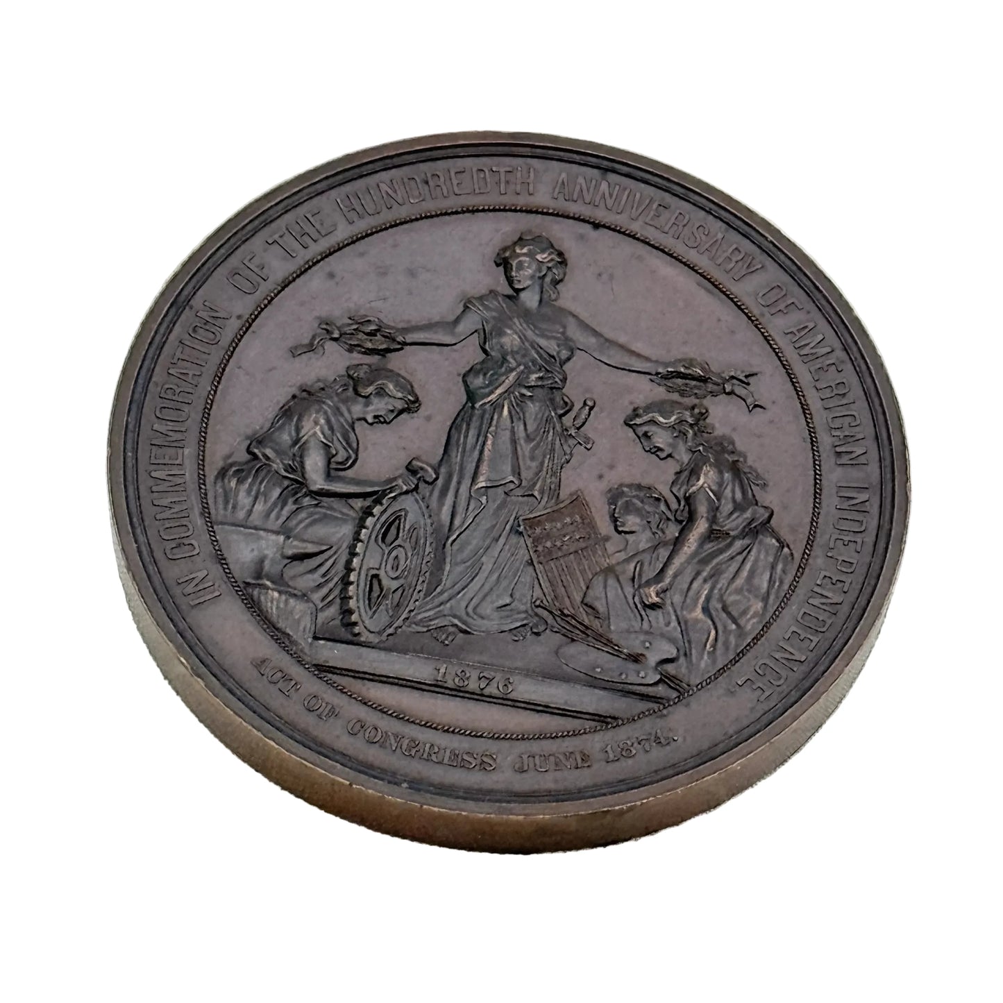 1876 Centennial Commemorative Medal — “These United Colonies Are Free and Independent States”