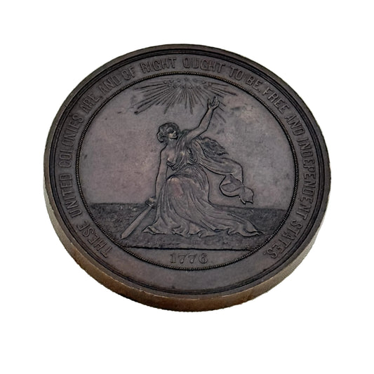 1876 Centennial Commemorative Medal — “These United Colonies Are Free and Independent States”