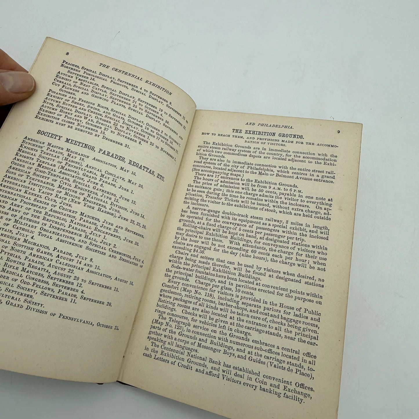 1876 Visitors Guide to the Centennial Exhibition and Philadelphia