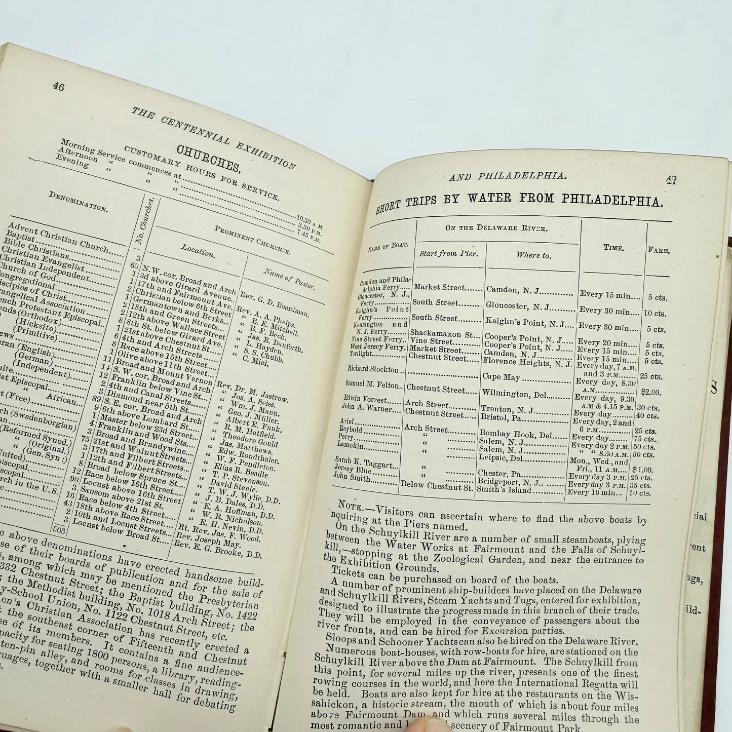 1876 Visitors Guide to the Centennial Exhibition and Philadelphia