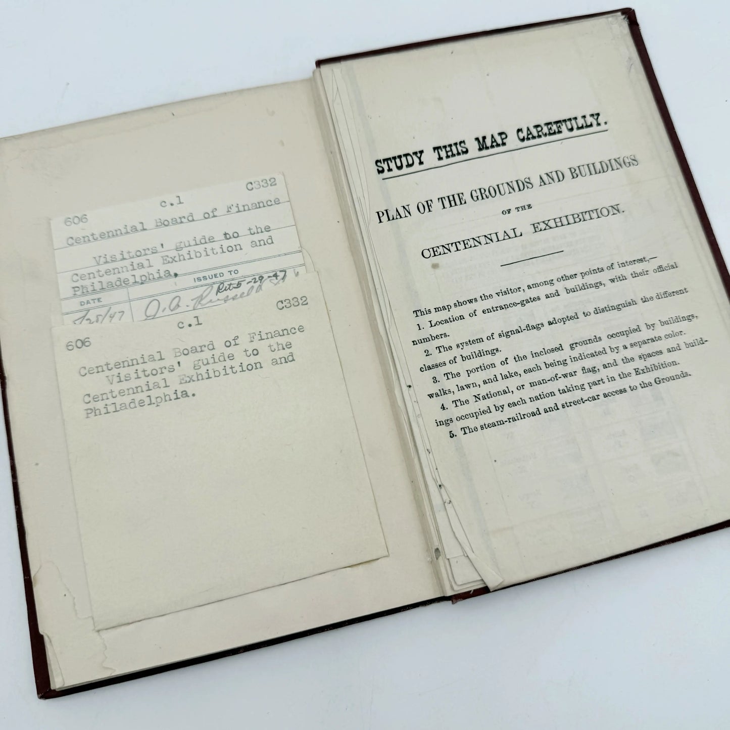 1876 Visitors Guide to the Centennial Exhibition and Philadelphia