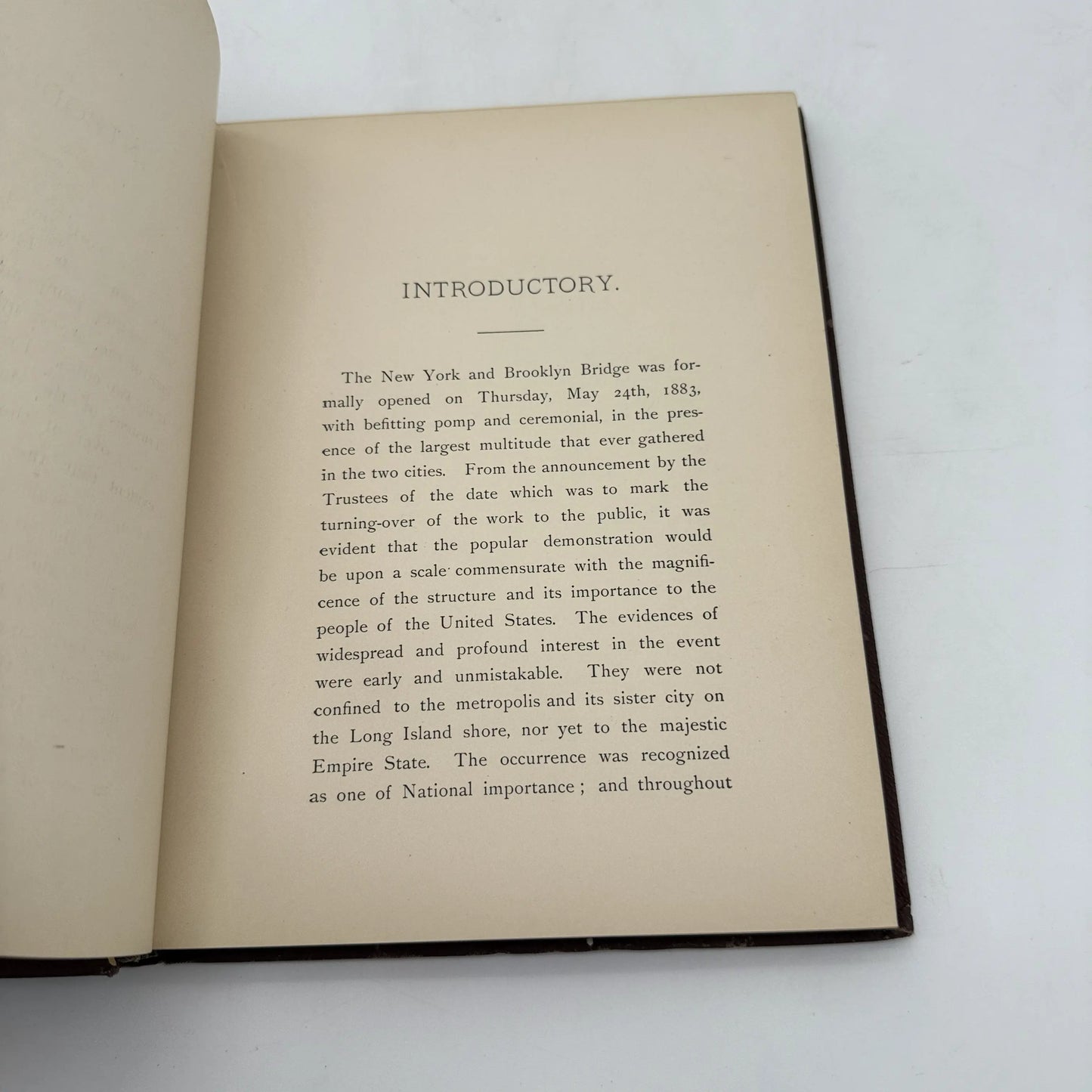 Opening Ceremonies of the New York and Brooklyn Bridge — May 24th, 1883