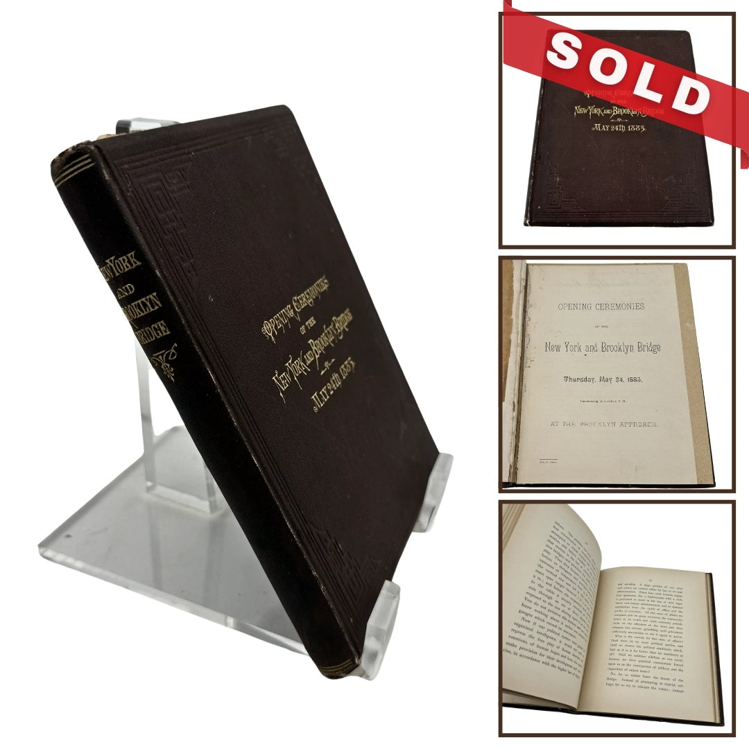 Opening Ceremonies of the New York and Brooklyn Bridge — May 24th, 1883