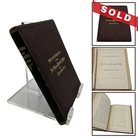 Opening Ceremonies of the New York and Brooklyn Bridge — May 24th, 1883