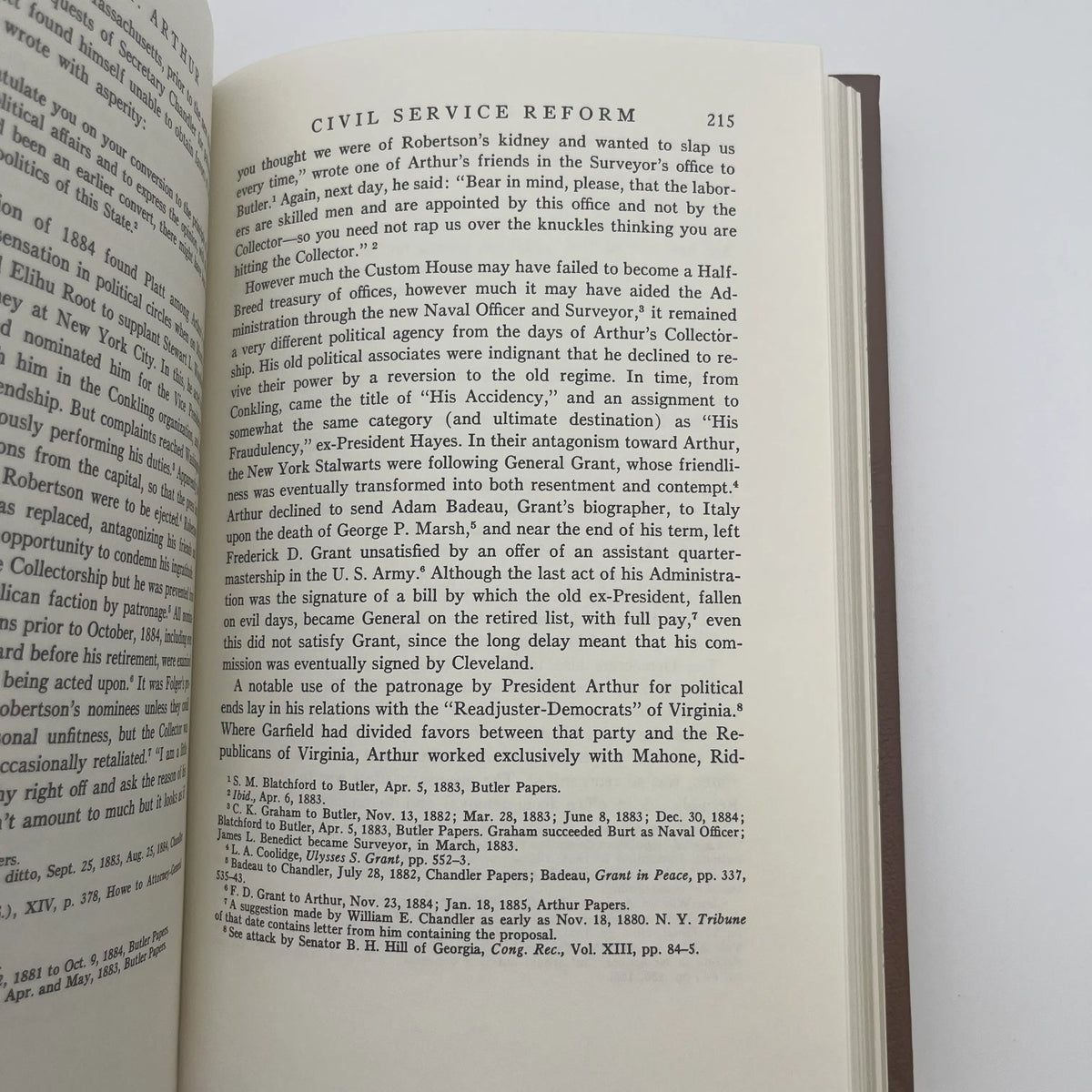 "Chester A. Arthur: A Quarter-Century of Machine Politics" by George Frederick Howe - Leather-bound, gilt-edged Easton Press edition