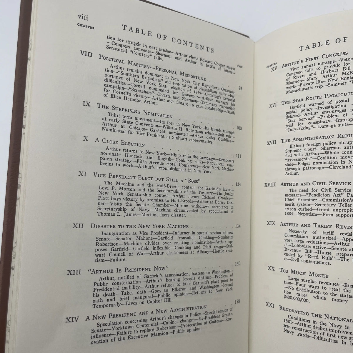 "Chester A. Arthur: A Quarter-Century of Machine Politics" by George Frederick Howe - Leather-bound, gilt-edged Easton Press edition