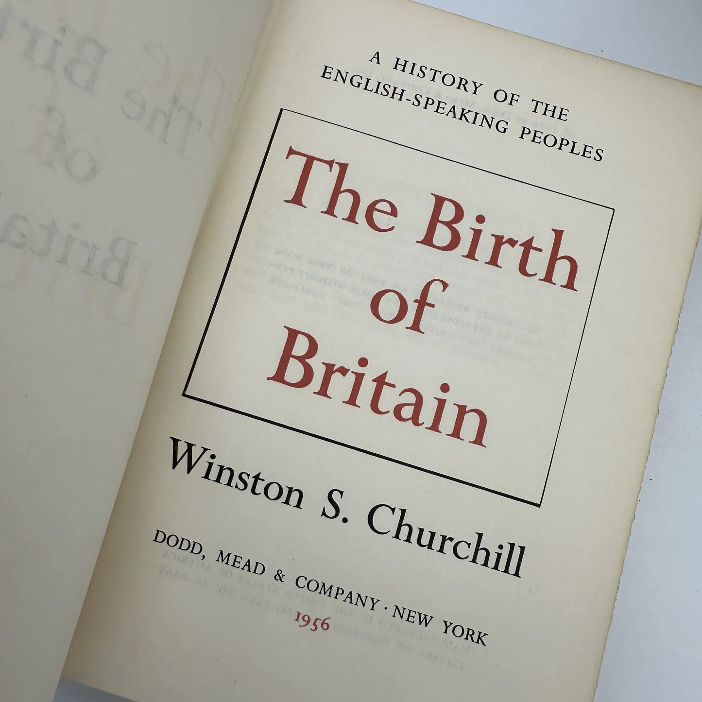 Winston Churchill's "A History of English Speaking Peoples" — 3 volumes