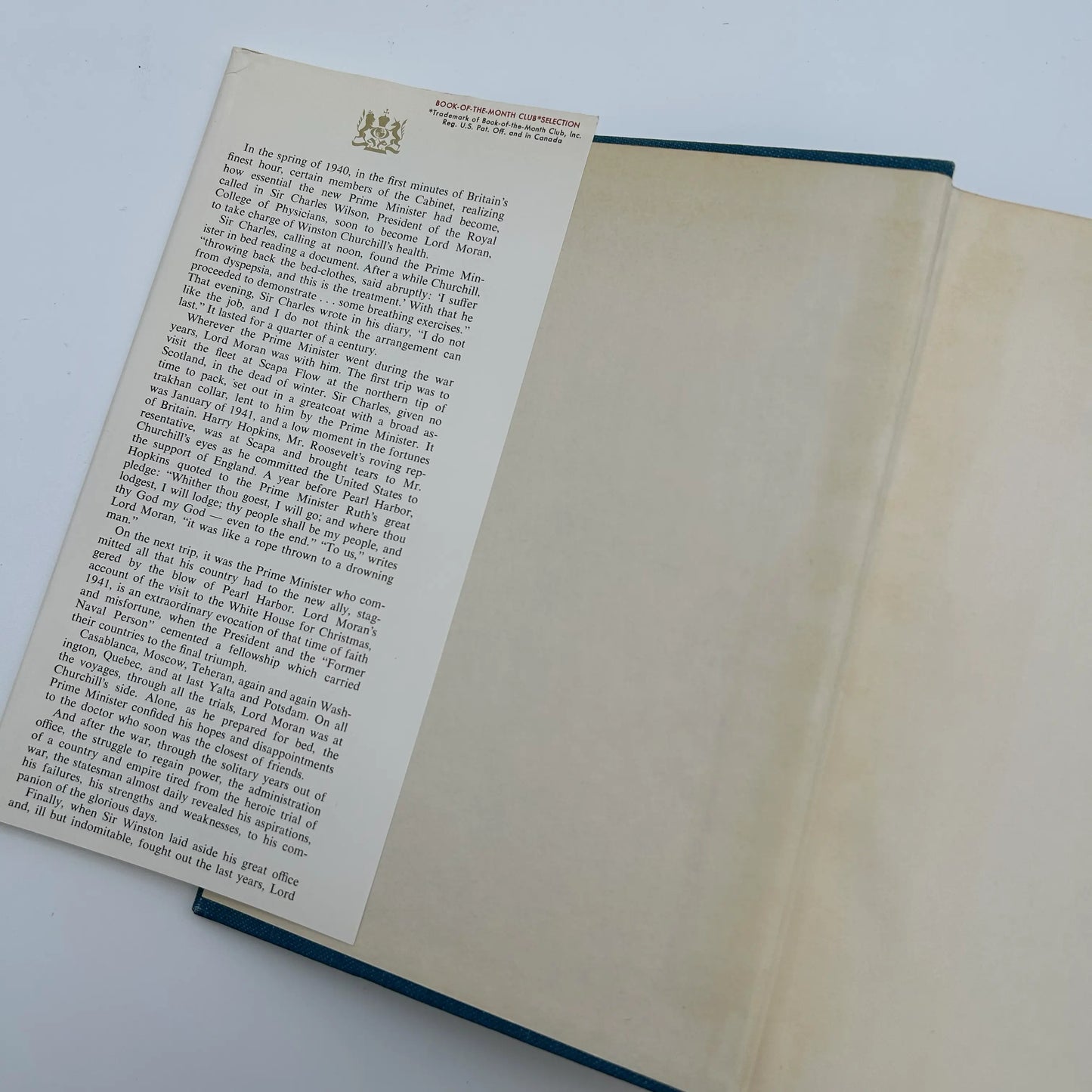 "Churchill: Taken from the Diaries of Lord Moran: The Struggle for Survival, 1940 - 1965" by Lord Moran