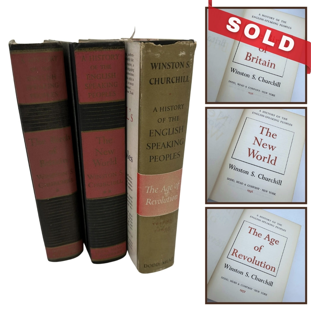 Winston Churchill's "A History of English Speaking Peoples" — 3 volumes
