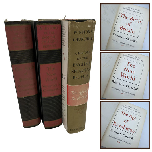 Winston Churchill's "A History of English Speaking Peoples" — 3 volumes