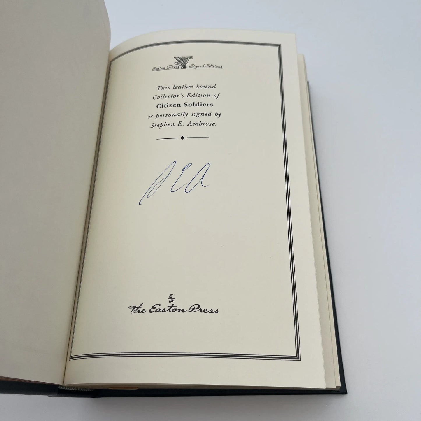 "Citizen Soldiers" Signed by Stephen E. Ambrose - Leather-bound, gilt-edged Easton Press edition 6