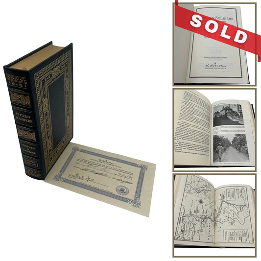 "Citizen Soldiers" Signed by Stephen E. Ambrose - Leather-bound, gilt-edged Easton Press edition 6