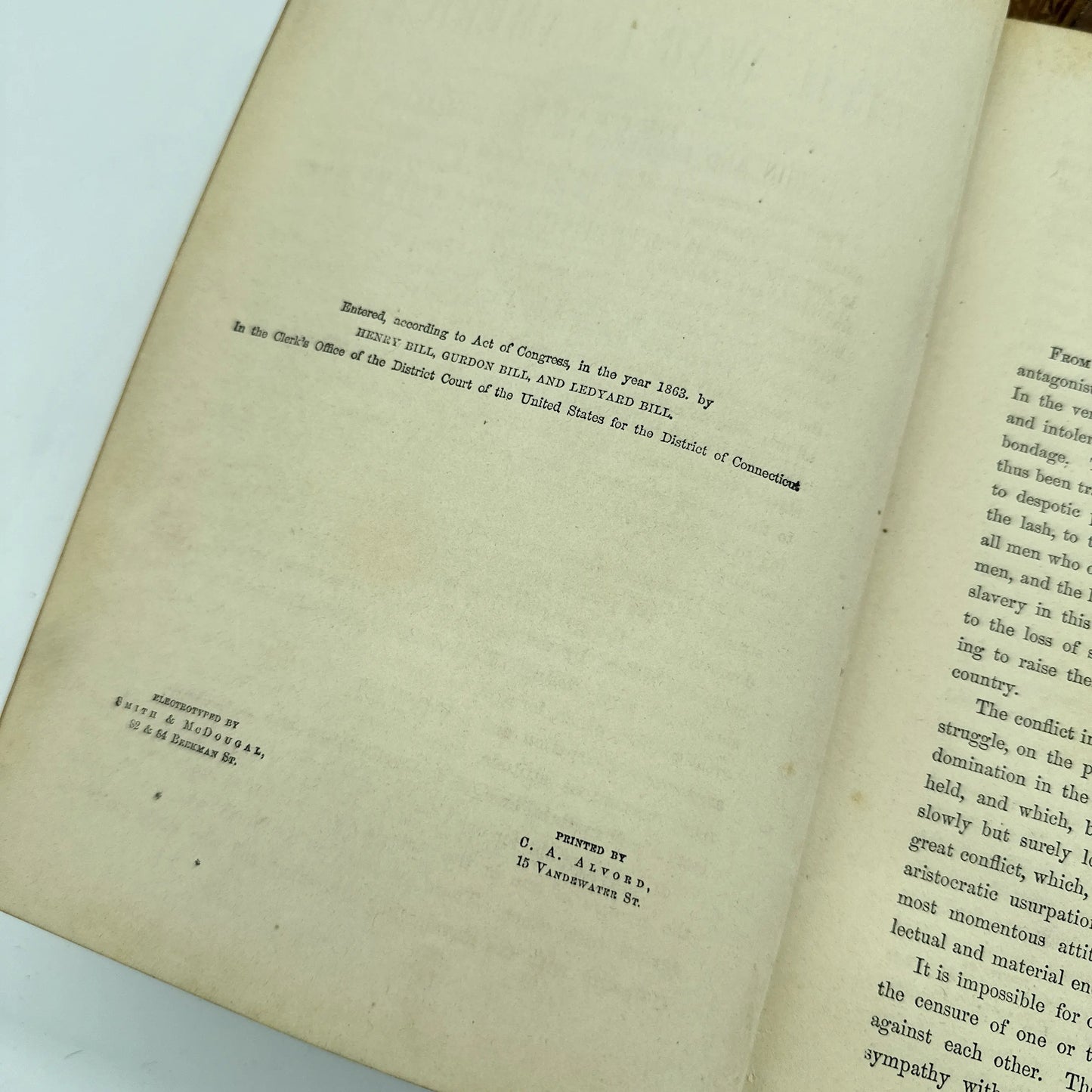 "The History of the Civil War in America" — First Edition — Volumes I (1863) and II (1866)