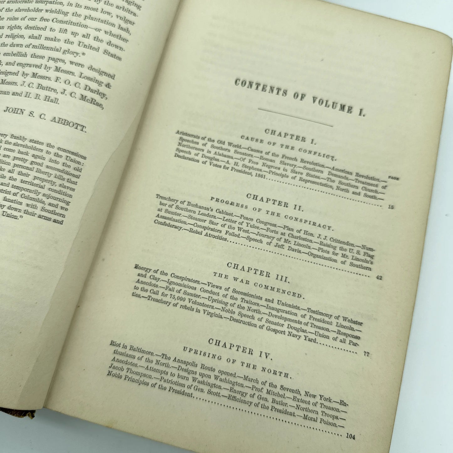 "The History of the Civil War in America" — First Edition — Volumes I (1863) and II (1866)