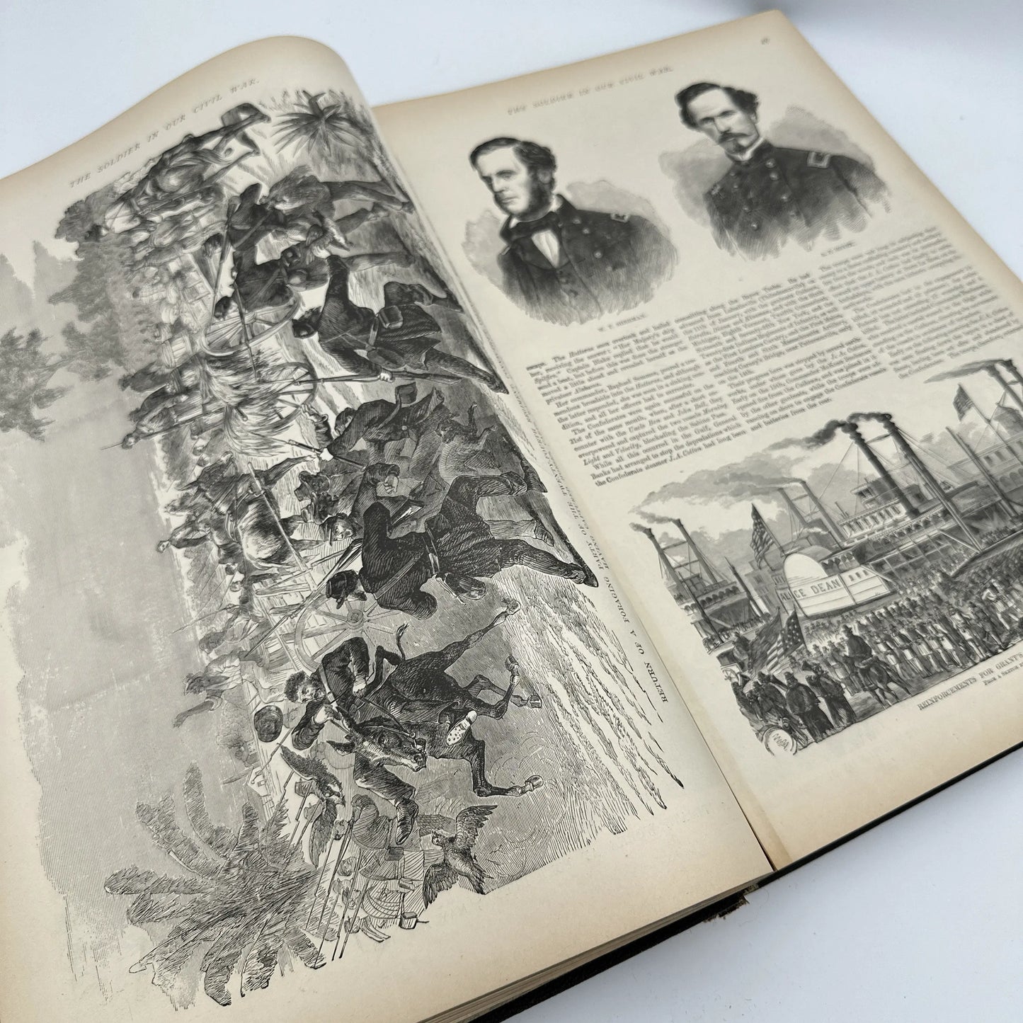 The Soldier in Our Civil War: A Pictorial History of the Conflict, 1861-1865. Illustrating the Valor of the Soldier as Displayed on the Battle-Field" — Two volumes