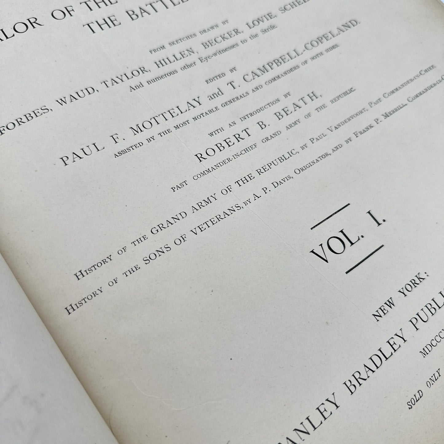 The Soldier in Our Civil War: A Pictorial History of the Conflict, 1861-1865. Illustrating the Valor of the Soldier as Displayed on the Battle-Field" — Two volumes