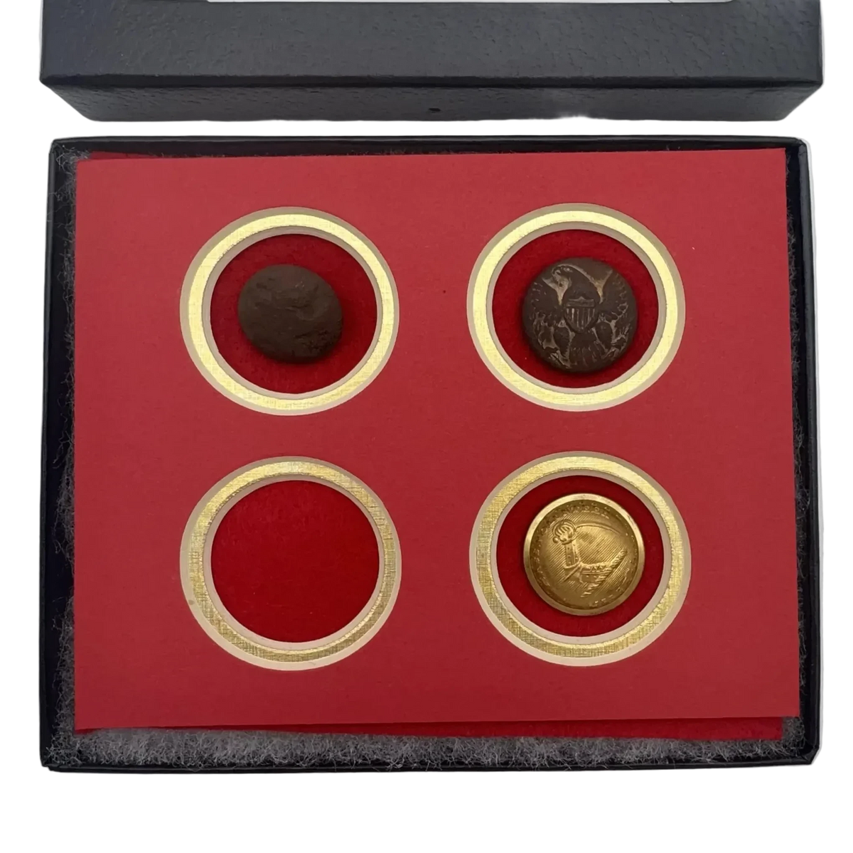 Civil War Federal Infantry Buttons, including Massachusetts Volunteer Militia