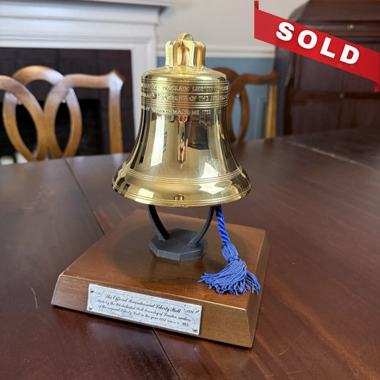 Whitechapel Liberty Bell Replica  — 22K gold plate — Limited edition for the Bicentennial