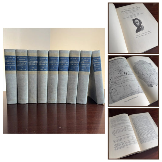 "The Collected Works of Lincoln" by Roy B. Basler — 8 Volume set, plus index — 1955